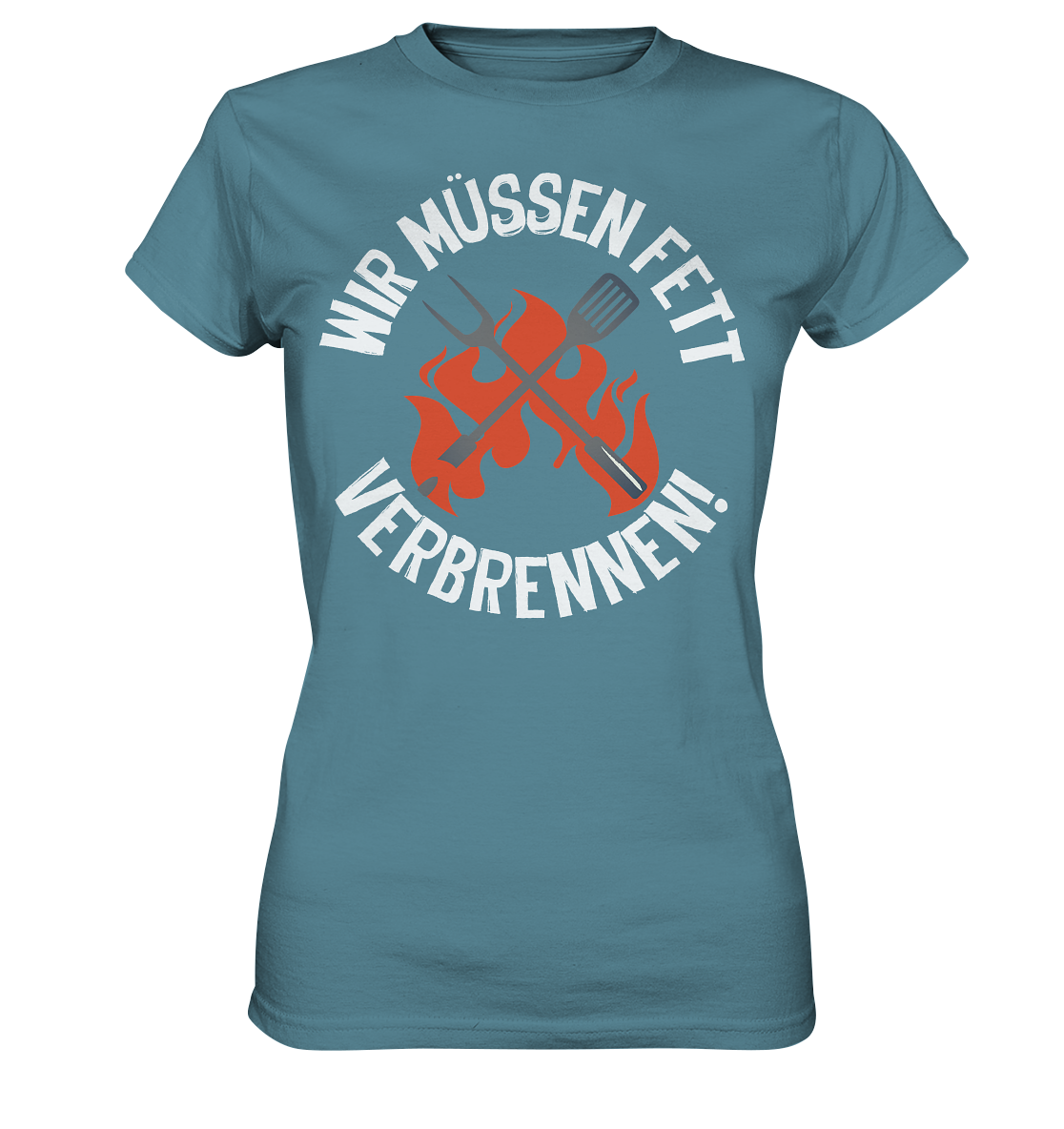 Fett verbrennen - Ladies Premium Shirt