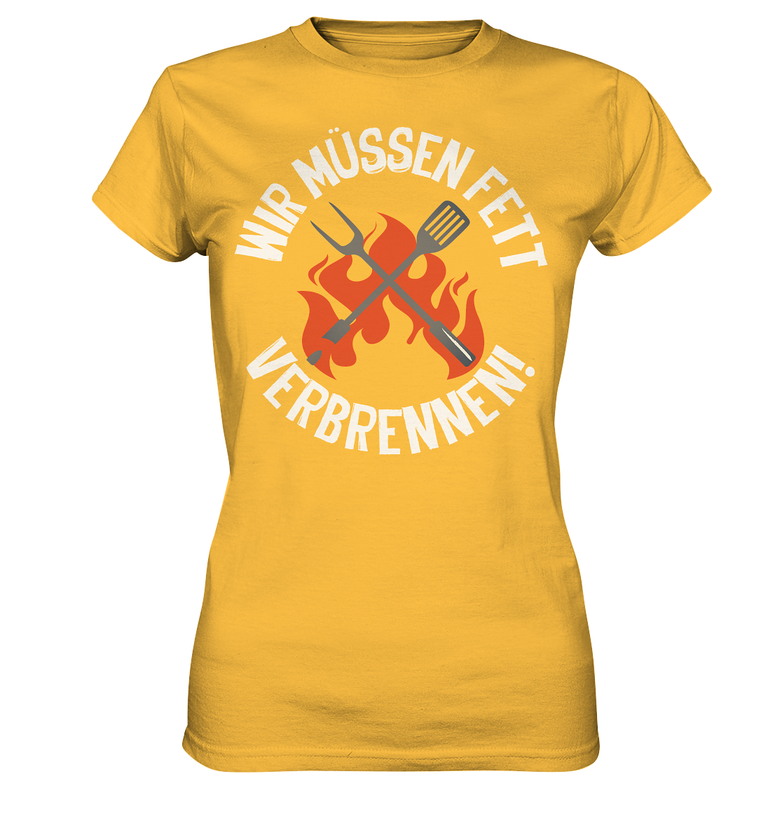 Fett verbrennen - Ladies Premium Shirt