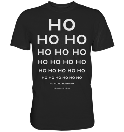 HO HO HO Weihnachtslook für Nerds - Premium Shirt