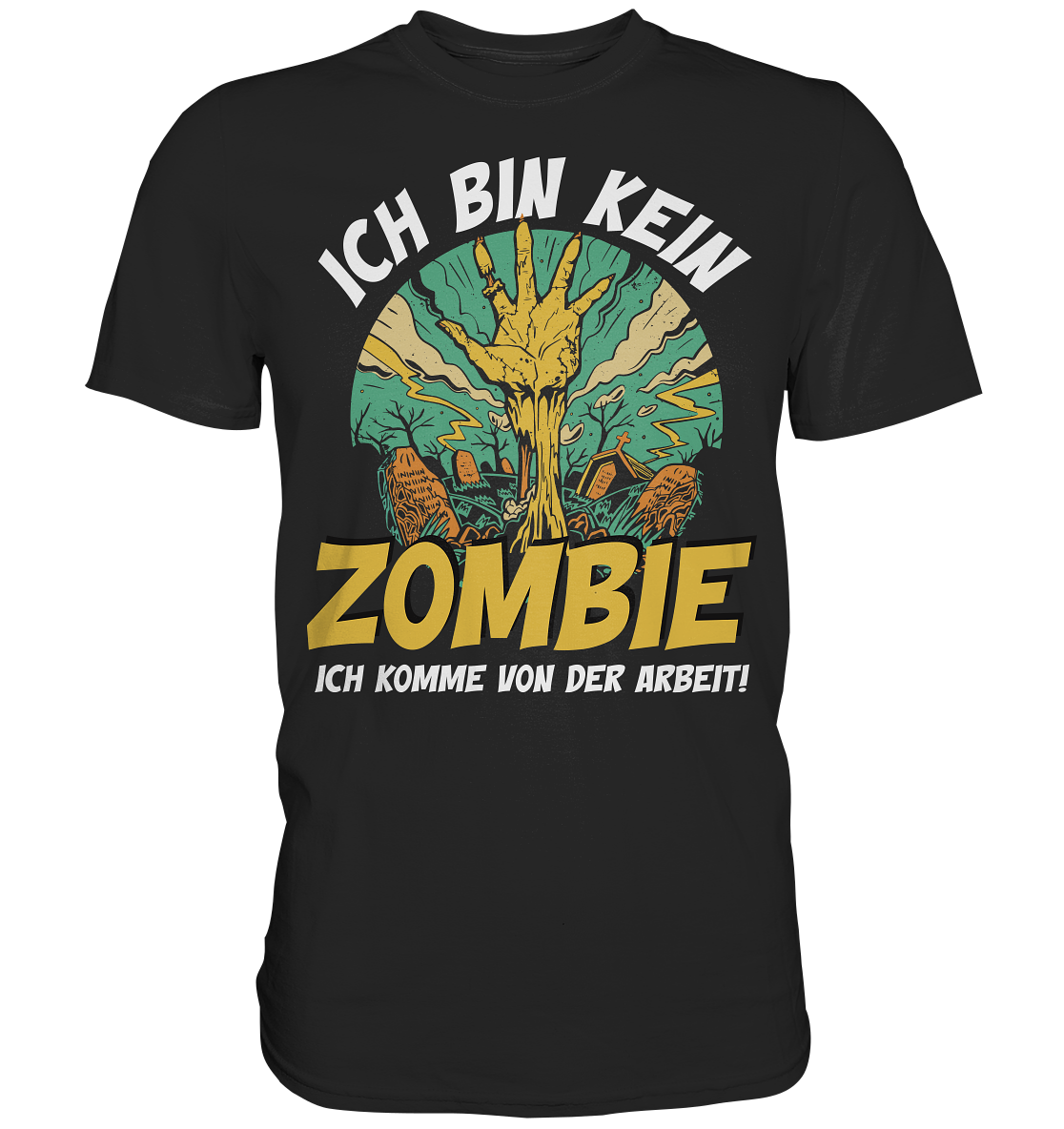 Ich bin kein Zombie - Vintage Halloween - Premium Shirt