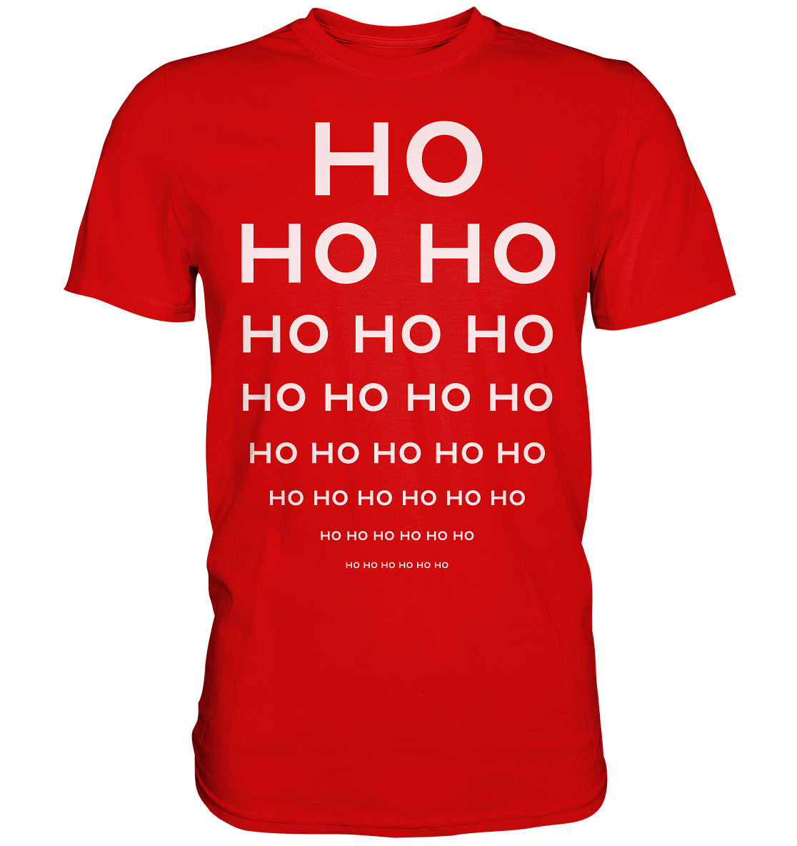 HO HO HO Weihnachtslook für Nerds - Premium Shirt